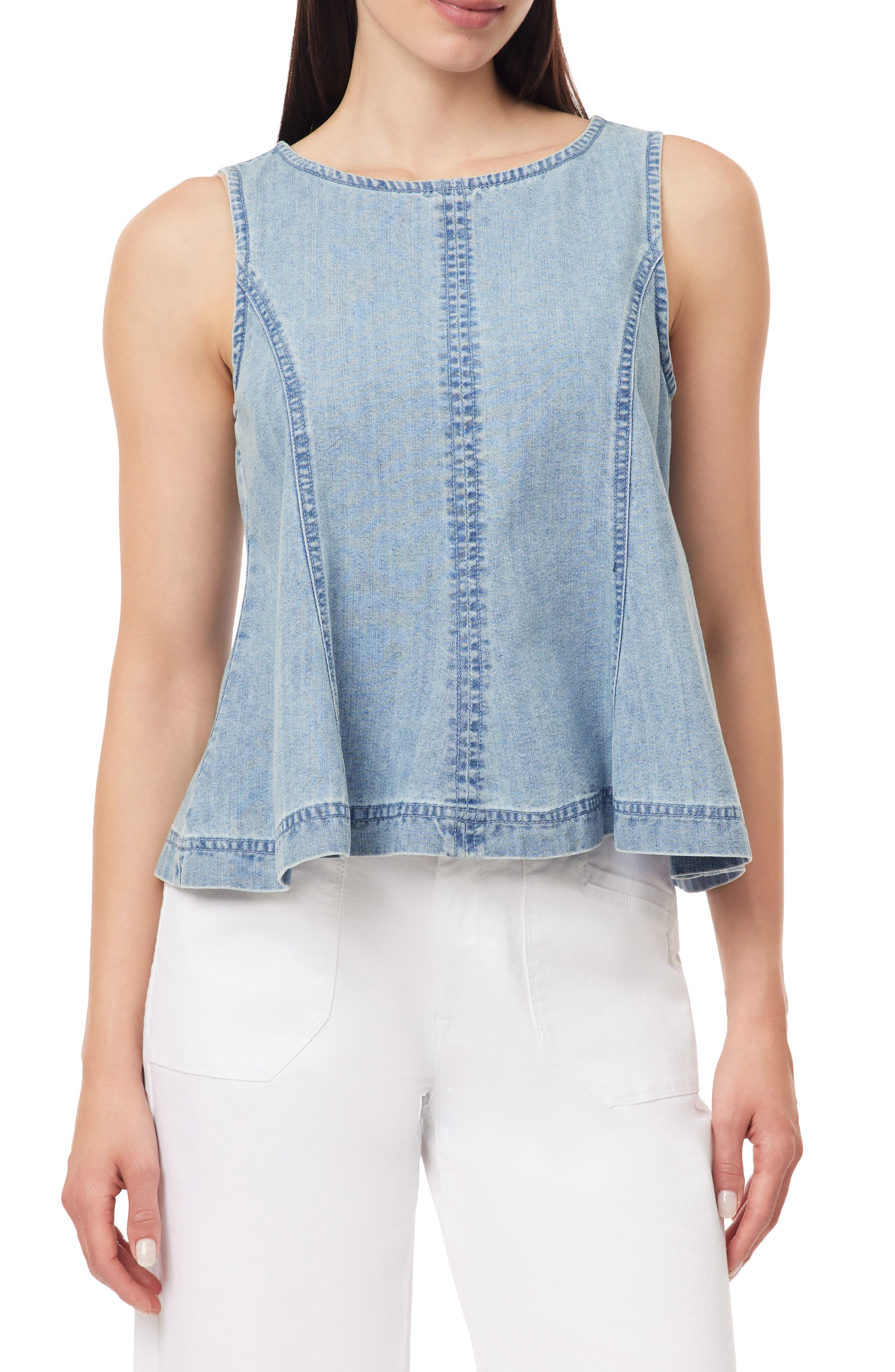 Kensie Seamed A-Line Tank