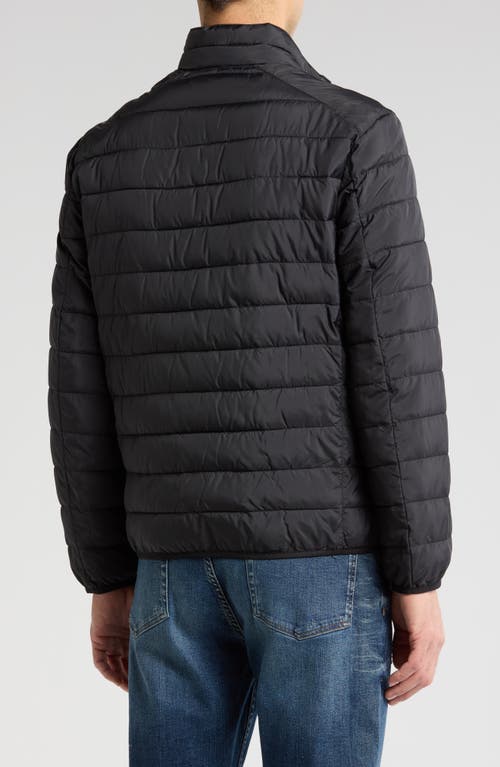 Lucky Brand Clarkson Water-resistant Packable Puffer Jacket In Black