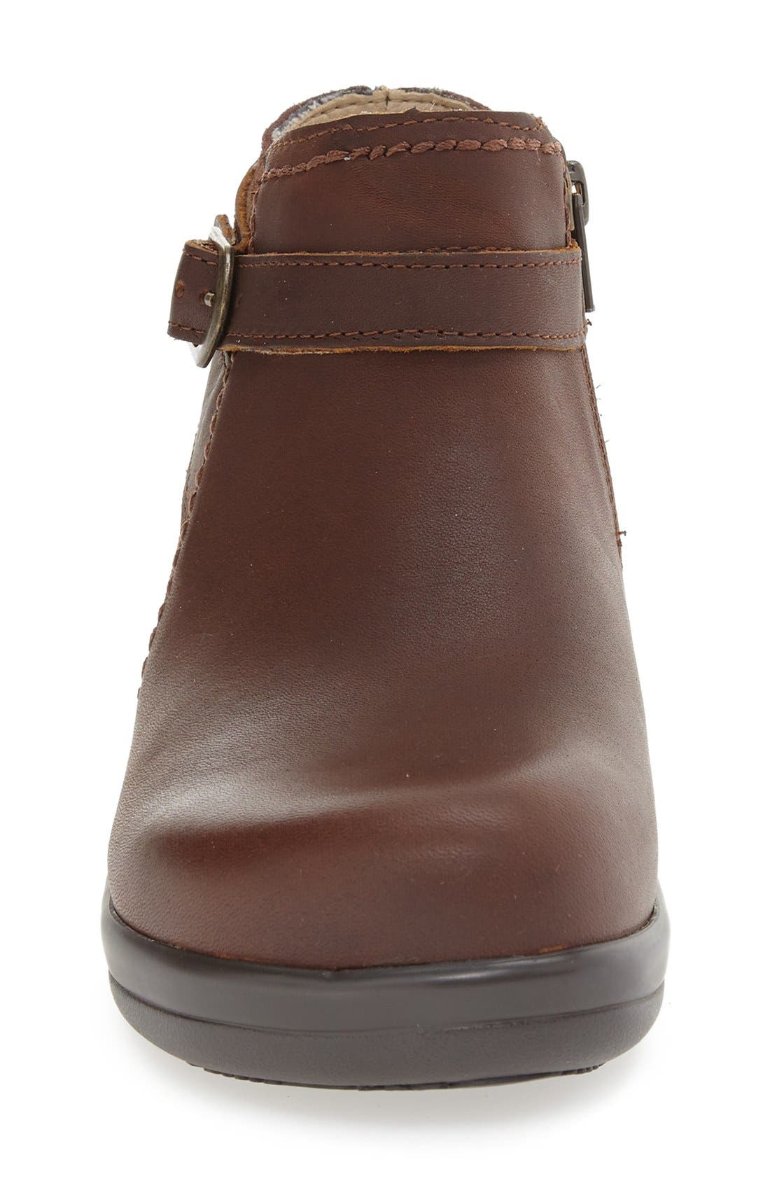 Alegria by PG Lite Alegria Dylan Water Resistant Bootie, Alternate, color, Hickory Brown Leather