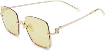 54mm Half Rim Sunglasses