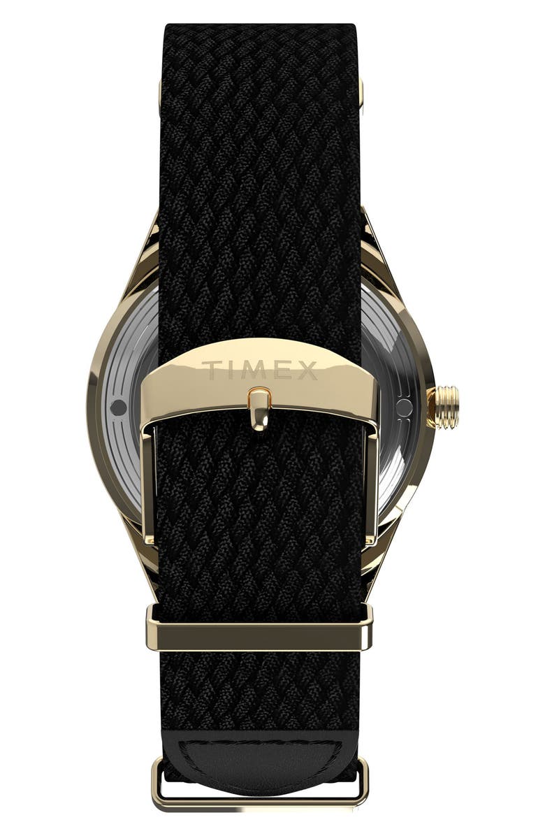 Timex<sup>®</sup> Marlin<sup>®</sup> Jet Automatic Fabric Strap Watch, 38mm, Alternate, color, Gold