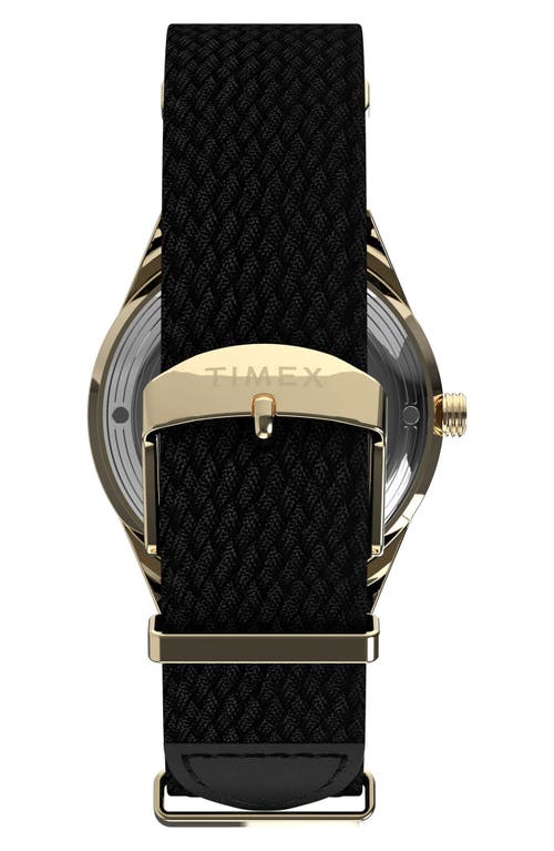 Timex ® Marlin® Jet Automatic Fabric Strap Watch, 38mm In Black