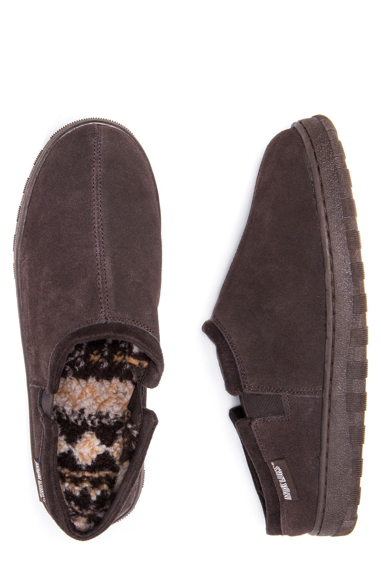 MUK LUKS Matt Faux Shearling Lined Suede Slipper, Alternate, color, 