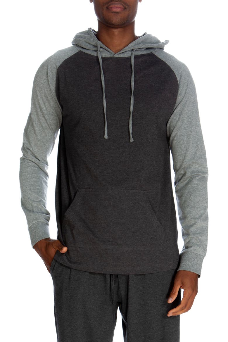 Raglan Pullover Hoodie, Main, color, HEATHER GREY