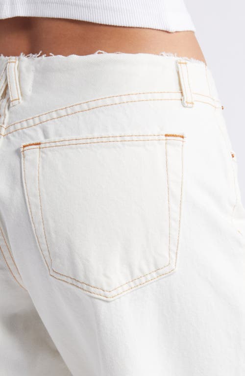 Slvrlake Mica No Waistband Wide Leg Jeans In Natural White