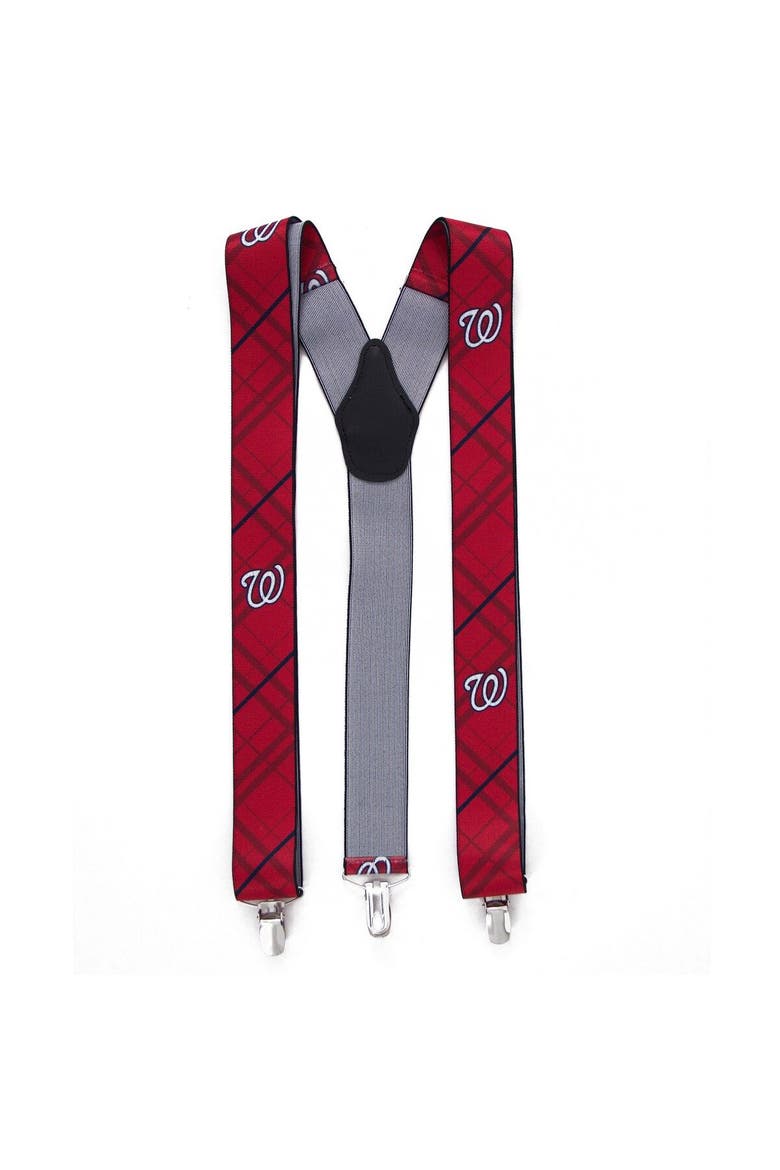Men's Red Washington Nationals Suspenders, Main, color, Red