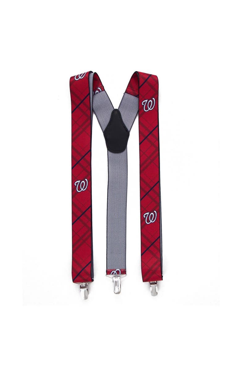 EAGLES WINGS Men's Red Washington Nationals Suspenders, Main, color, Red
