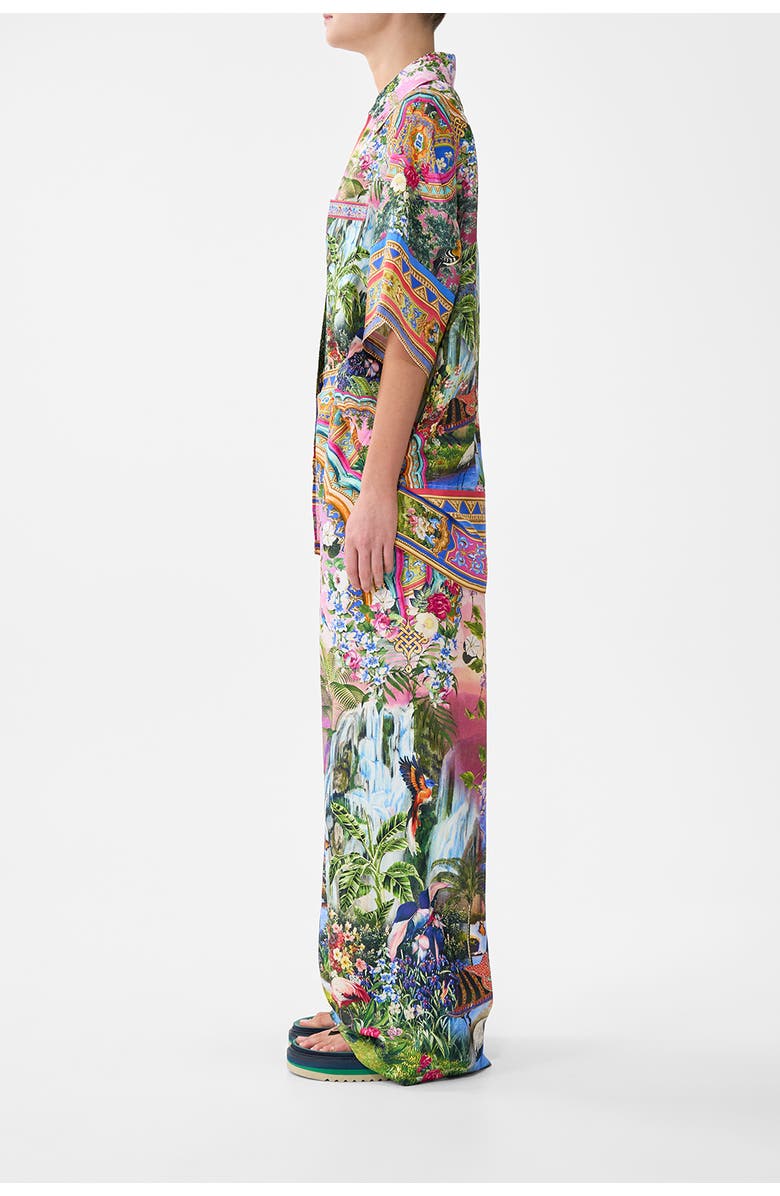 Camilla Oversized Shirt With Pocket, Alternate, color, Turkish Delight