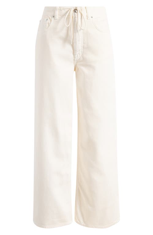 Shop Madewell Drawstring Waist Baggy Jeans In Vintage Canvas