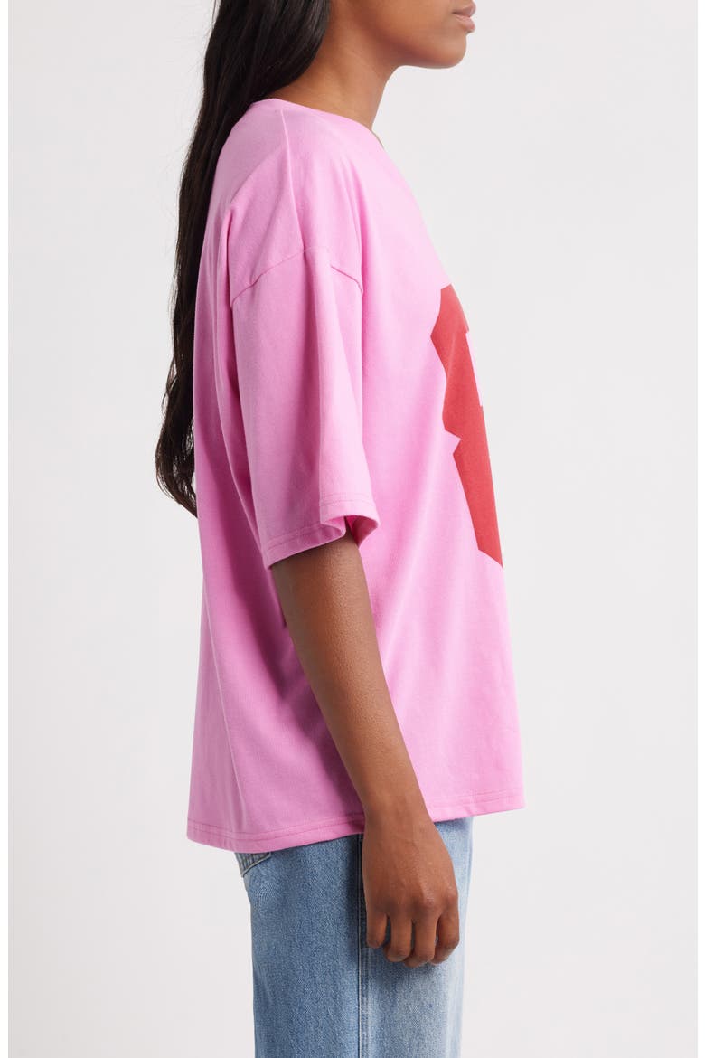 88 Oversize Graphic T-Shirt, Alternate, color, FUSCHIA PINK