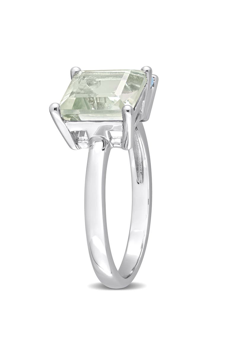 Julianna B. Green Quartz & Blue Topaz 2-Stone Ring, Alternate, color, Green Quartz