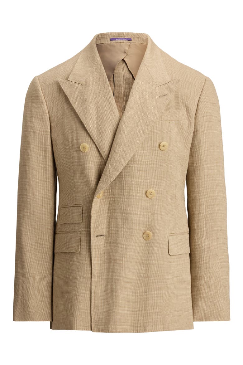 Glenn Hand-Tailored Suit Jacket, Alternate, color, KHAKI MULTI