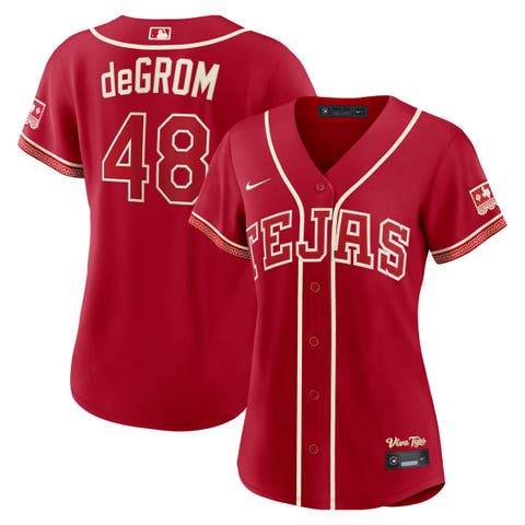 Women's Nike Jacob deGrom Red Texas Rangers 2026 City Connect Stadium Jersey