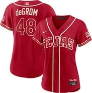 Nike Women's Nike Jacob deGrom Red Texas Rangers 2026 City Connect Stadium Jersey