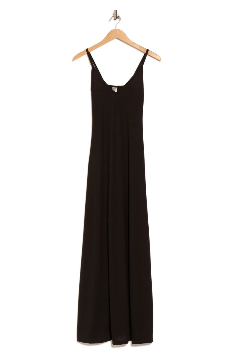 GO COUTURE V-Neck Maxi Dress, Alternate, color, Black