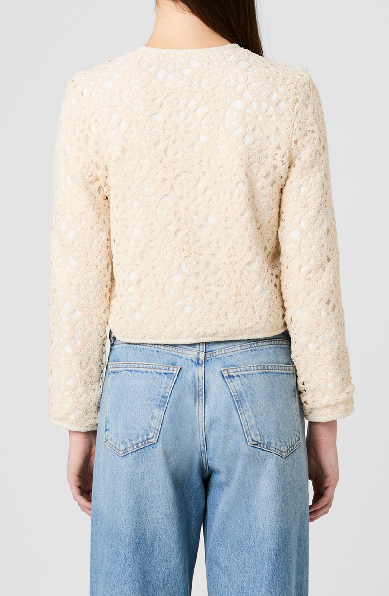 Geo Lace Woven Cardigan - image 2