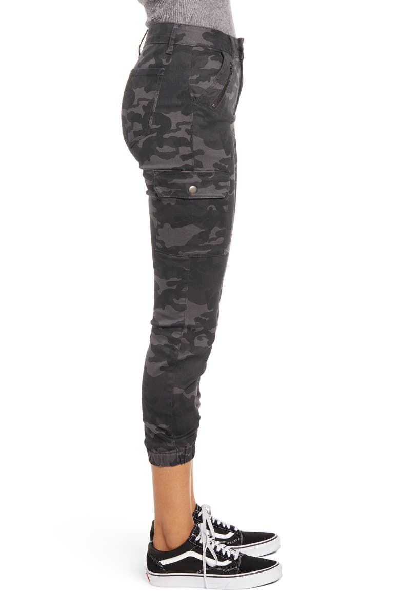 Prosperity Denim Camo Zip Pocket Denim Joggers, Alternate, color, 