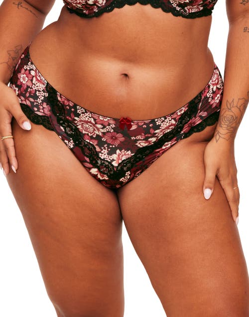 Adore Me Alexis Hipster Panties in Floral Black 