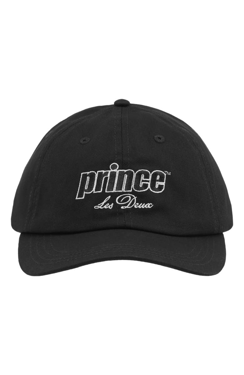 Les Deux x Prince Dad Cap, Alternate, color, Black