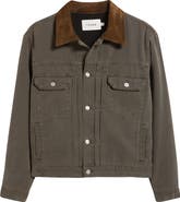FRAME Cotton Canvas Trucker Jacket