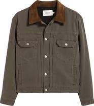 FRAME Cotton Canvas Trucker Jacket