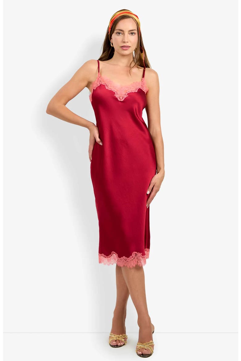 Caramia Dress, Main, color, Barolo