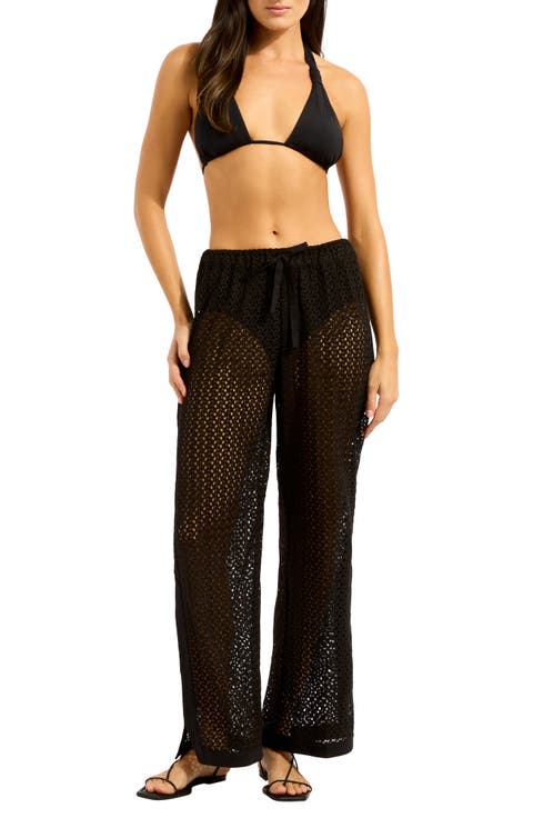 Side Split Cover-Up Pants