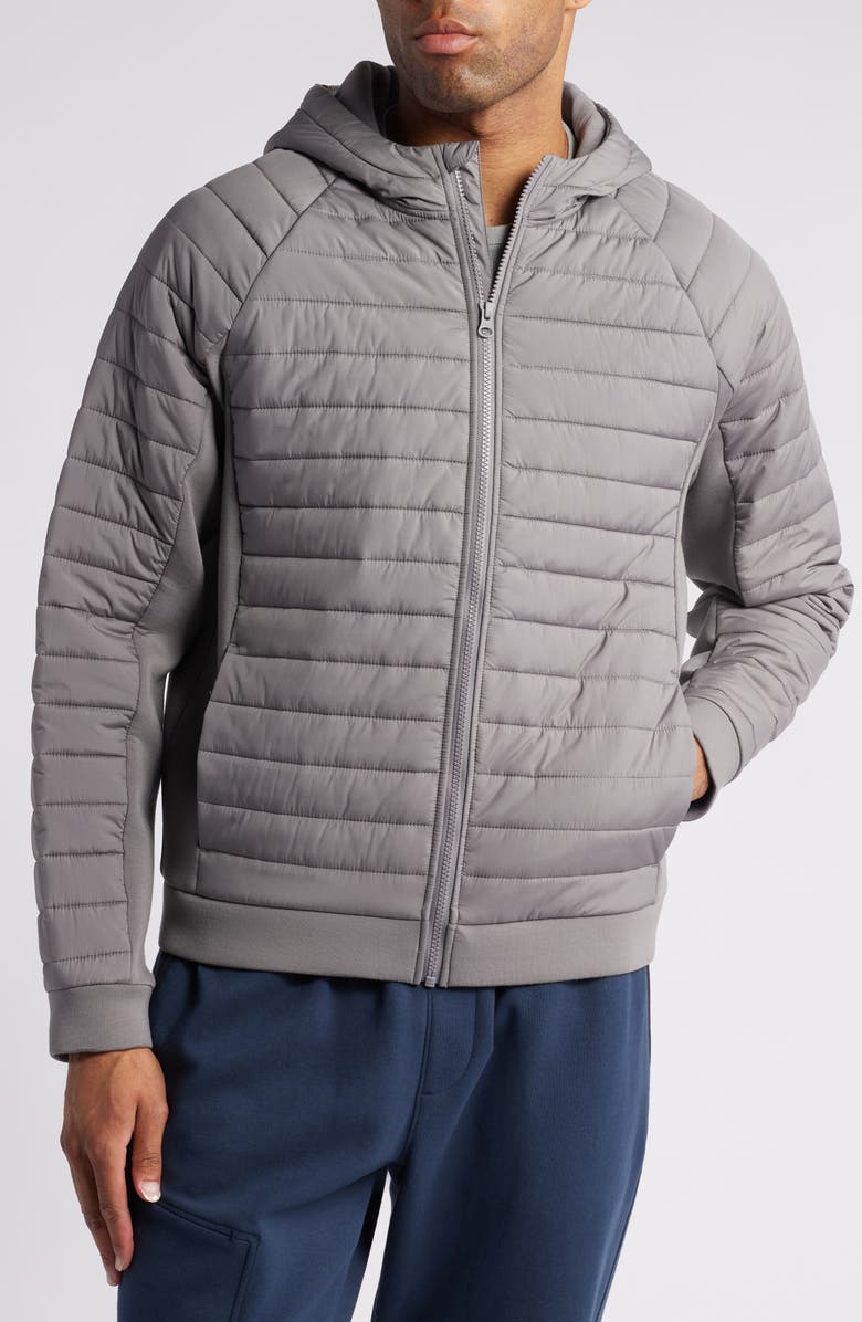 Zella Hybrid Hooded Jacket, Alternate, color,