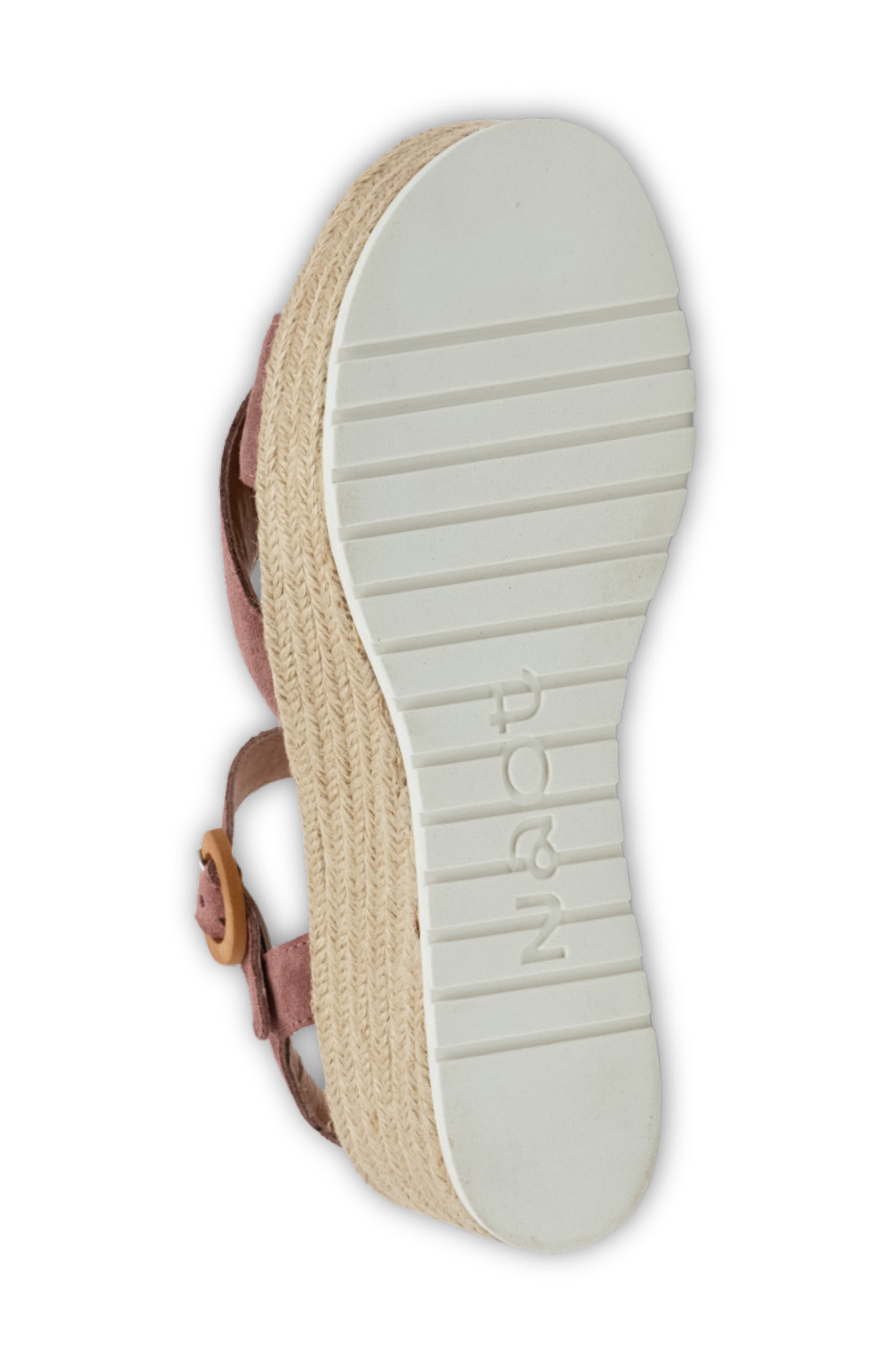 Naot Marbella Platform Wedge Sandal, Alternate, color, Rose Suede