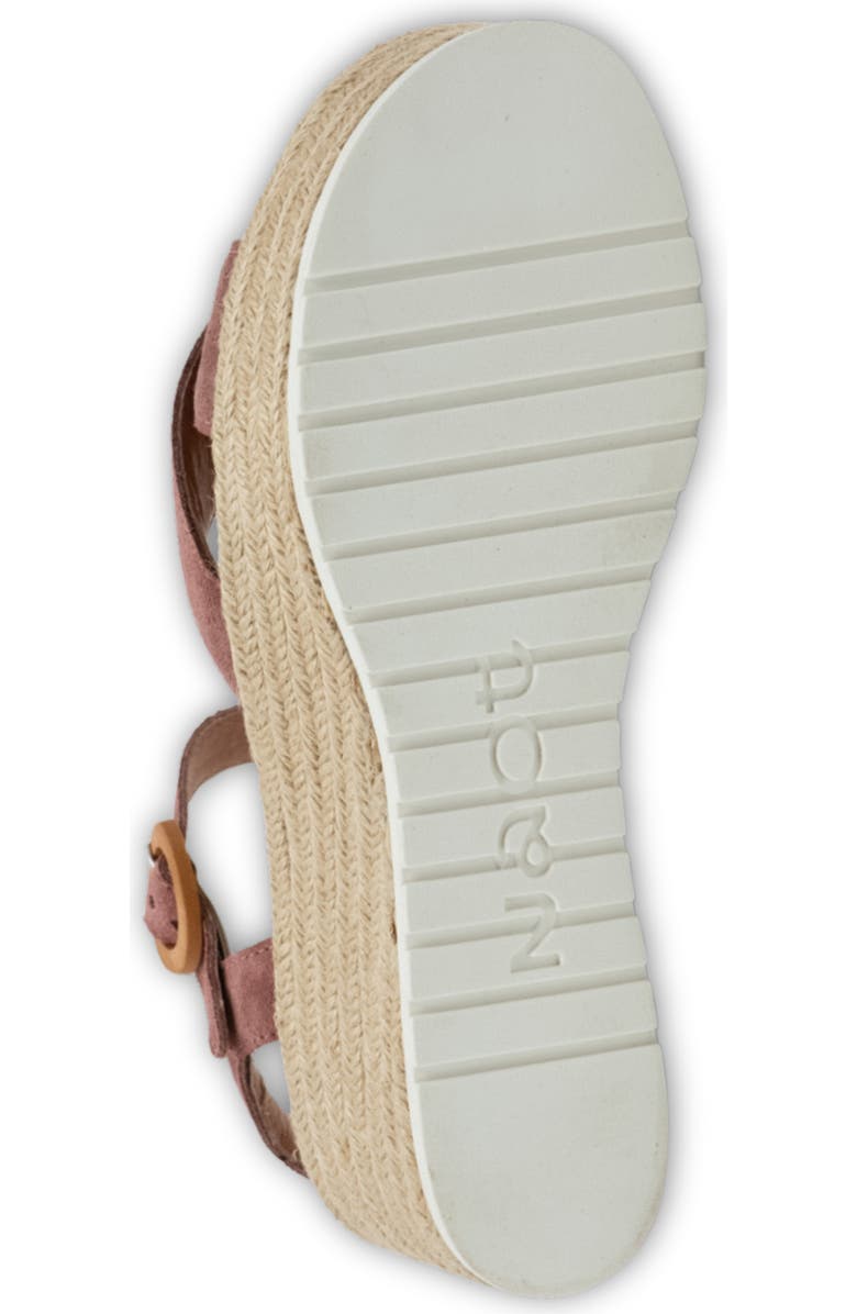 Naot Marbella Platform Wedge Sandal, Alternate, color, Rose Suede