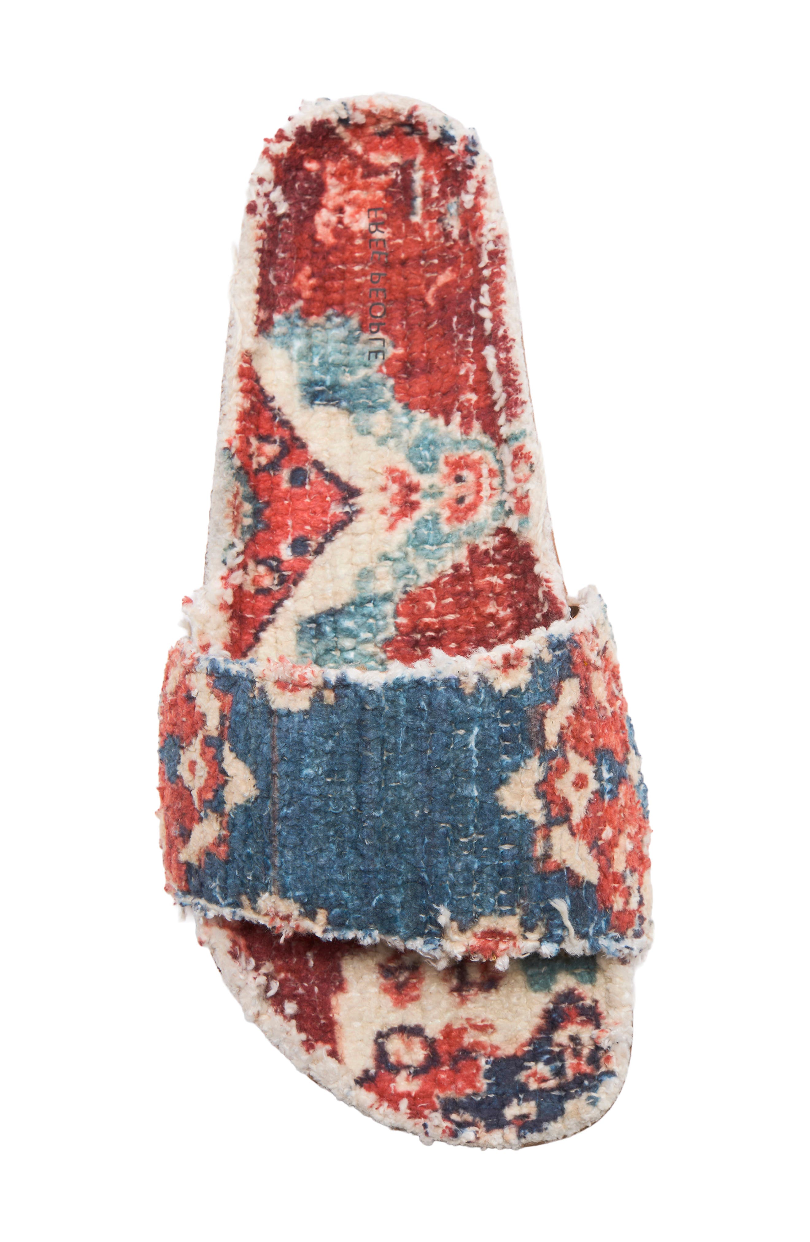 Woven Wonders Slide Sandal, Alternate, color, NAVY RUST COMBO