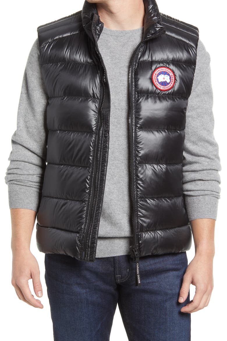 Crofton Water Resistant Packable Quilted 750-Fill-Power Down Vest, Main, color, CARBON - CARBONE