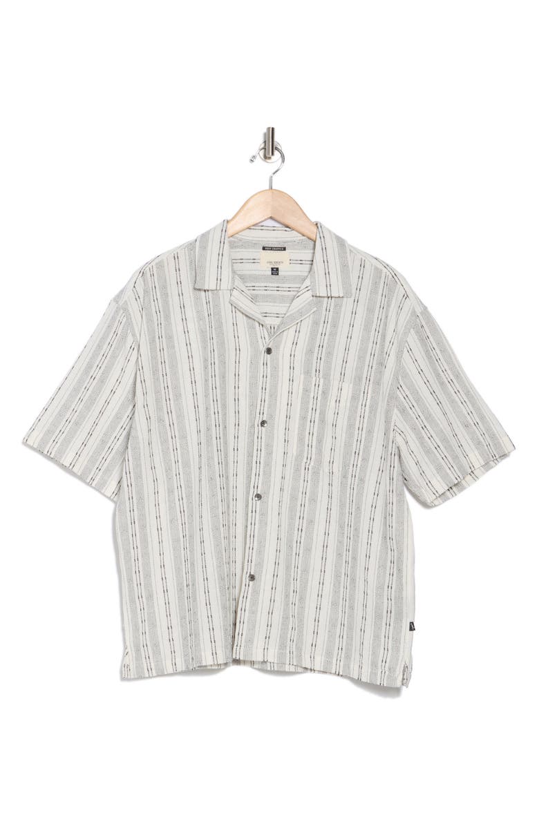 Civil Society Buka Boxy Crop Camp Shirt, Alternate, color, 