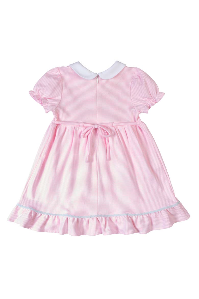 Stripe Knit Dress With Flowers, Hen & Chicks, Alternate, color, Pink/White