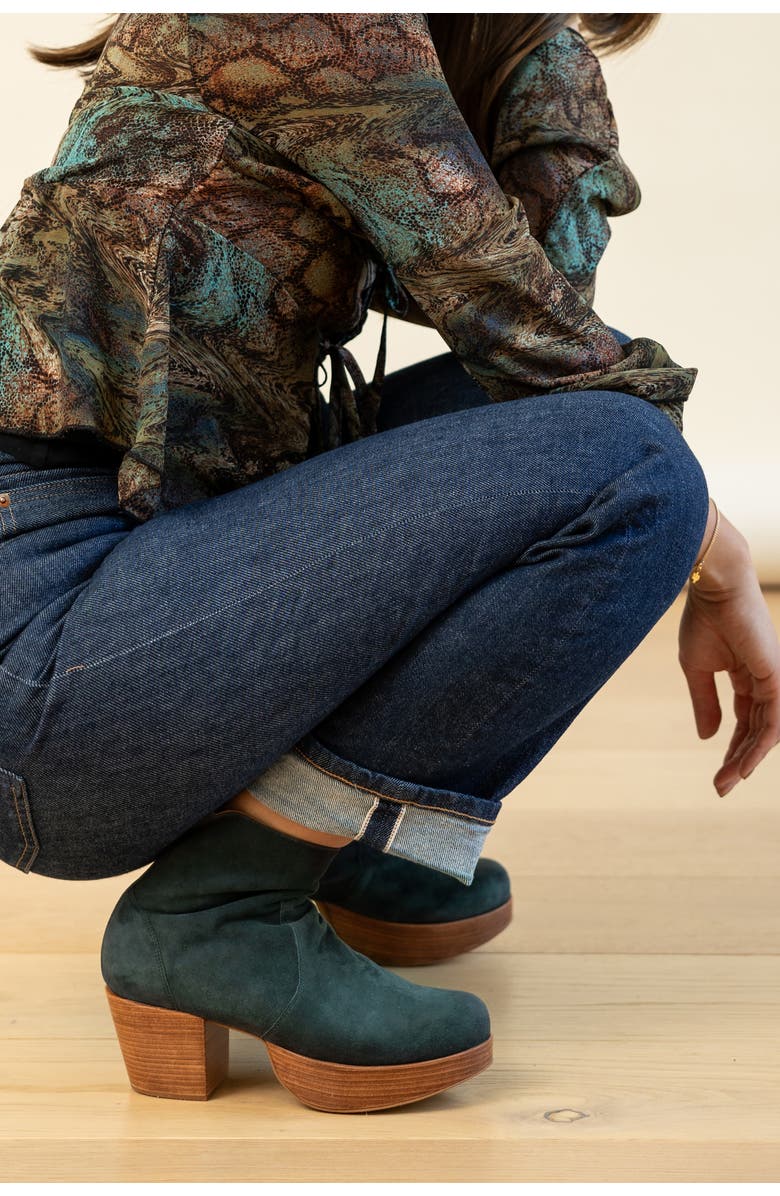 Fortress Charli Suede Platform Clog Boot, Alternate, color,