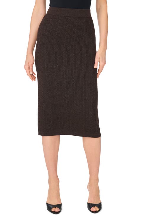 Pointelle Stitch Sweater Skirt