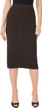 1.STATE Pointelle Stitch Sweater Skirt