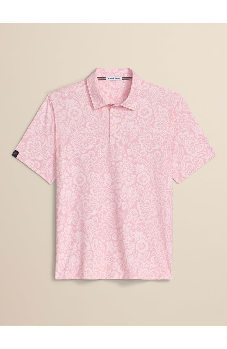 ASHWORTH GOLF Tapestry Polo, Main, color, Blush