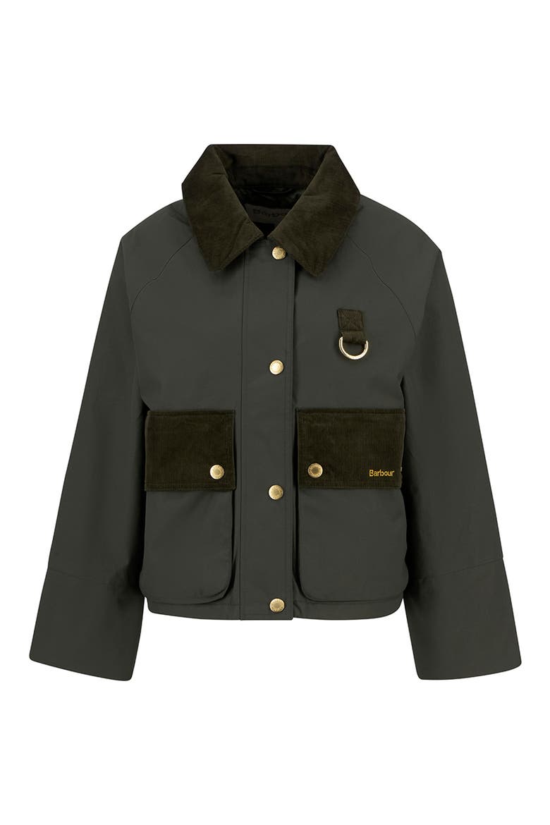Phoebe Crop Jacket, Alternate, color, OLIVE BROWN