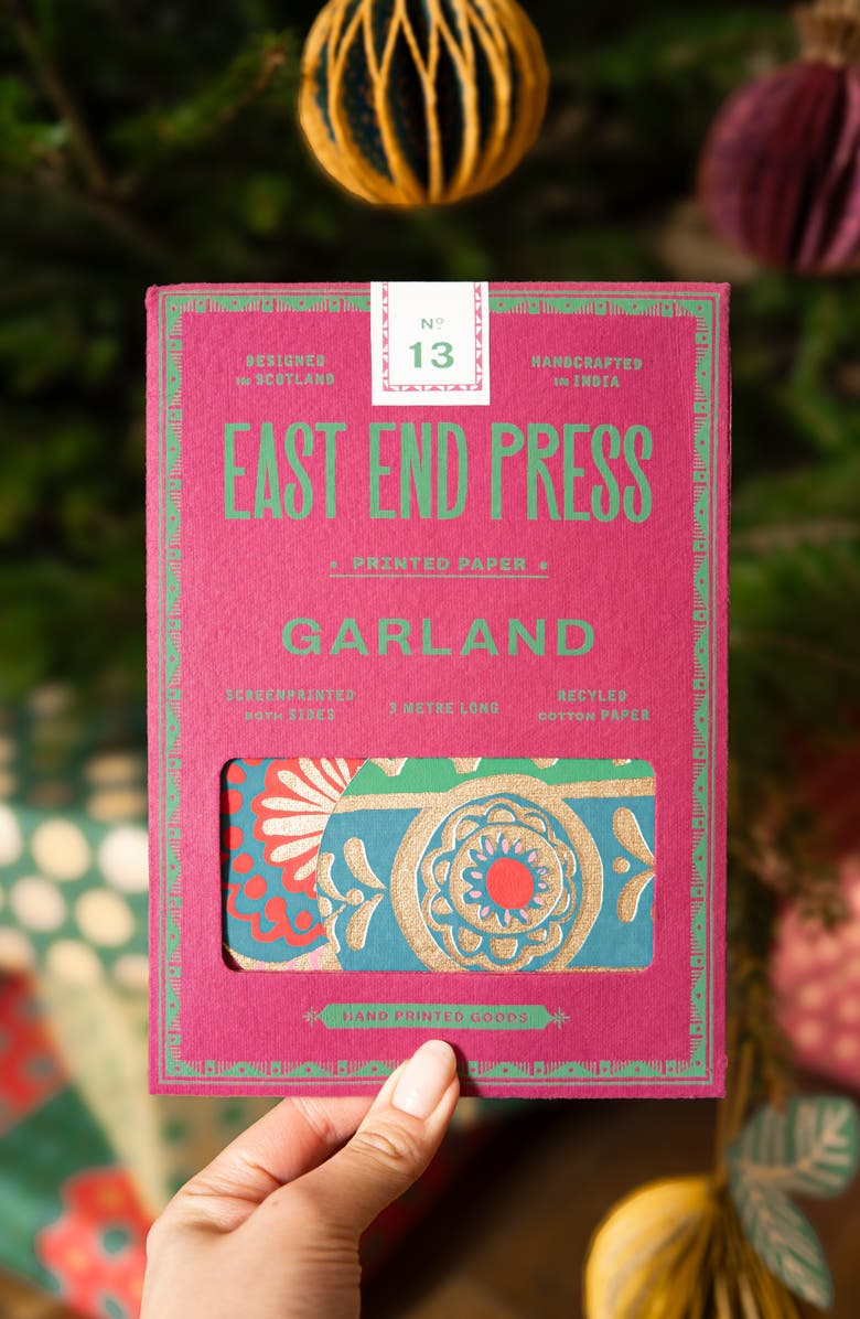 East End Press Paper Baubles Sewn Garland, Alternate, color, Mixed