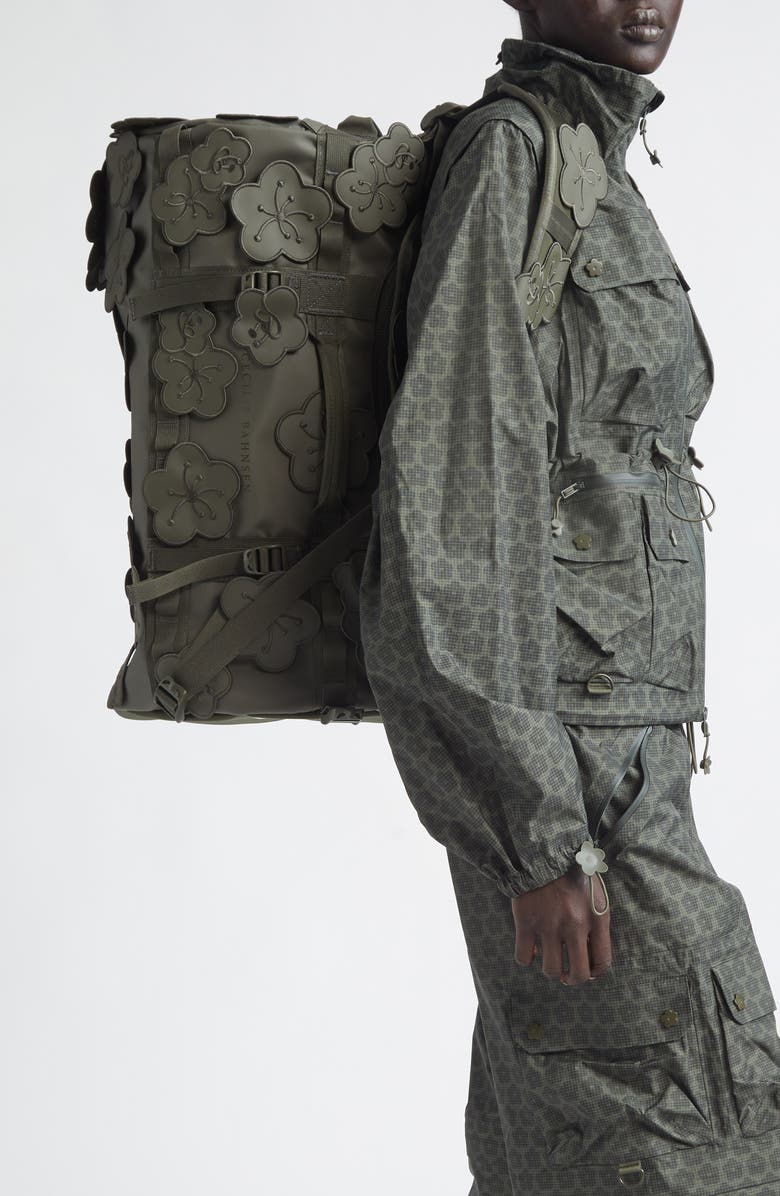 Cecilie Bahnsen x The North Face Base Camp Duffle Bag, Alternate, color, Forest Night Green