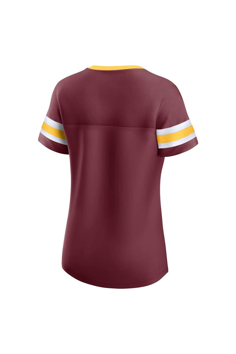 Women's Fanatics  Maroon Minnesota Golden Gophers Iconic Athena Lace-Up T-Shirt, Alternate, color, Maroon