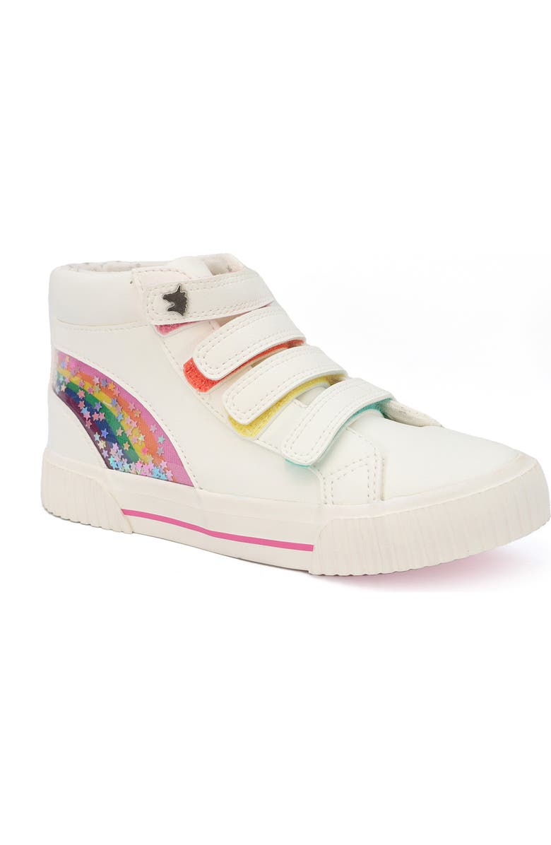 YOKI Kids' Rainbow Detail High Top Sneaker, Main, color,