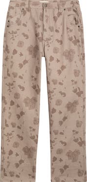 HONOR THE GIFT Tonal Floral Twill Pants