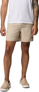 Columbia Men's Columbia Natural Texas Longhorns PFG Terminal Roamer™ Omni-Shade™ Stretch Shorts