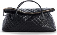 Saint Laurent Es Quilted Leather Duffle Bag