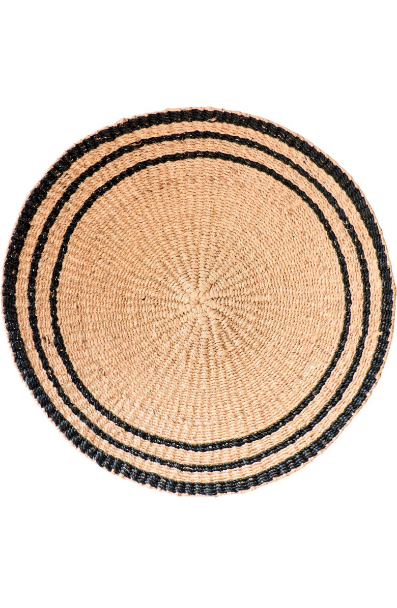 LIKHA Natural
Black Round Wall Basket, Alternate, color, Natural + Black