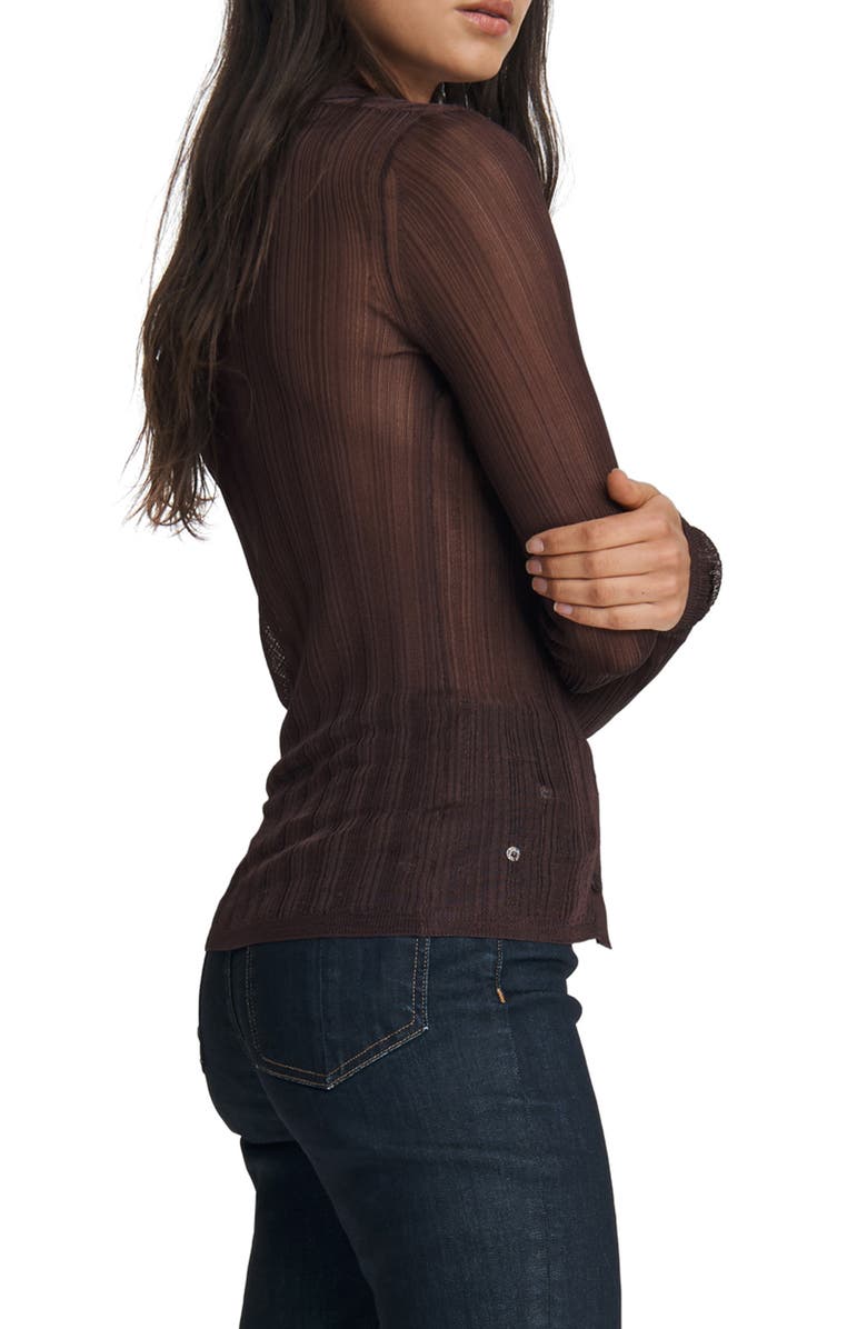 rag & bone Pacey Sheer Cardigan, Alternate, color, 