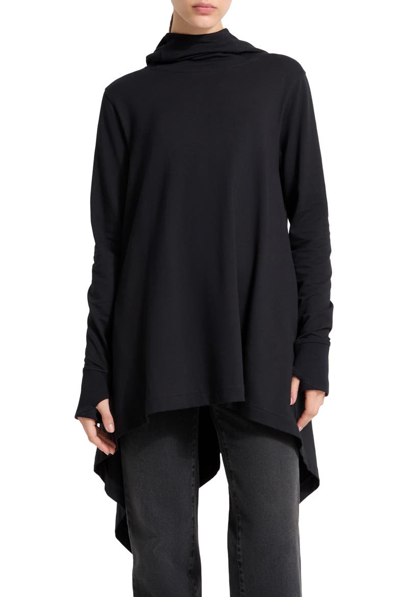 Daria Hooded Tunic, Main, color, BLACK