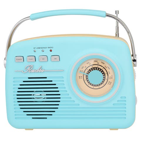 Portable Rechargeable Bluetooth Retro Speaker